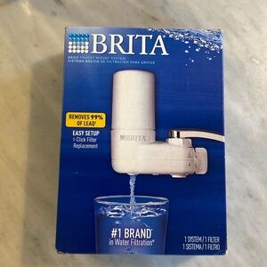 Brita Faucet Mount Water Filter Advanced Filtration Sys, for sink.  New